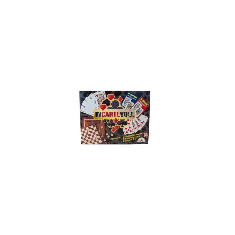 Gioco da tavolo Incartevole carte e dama