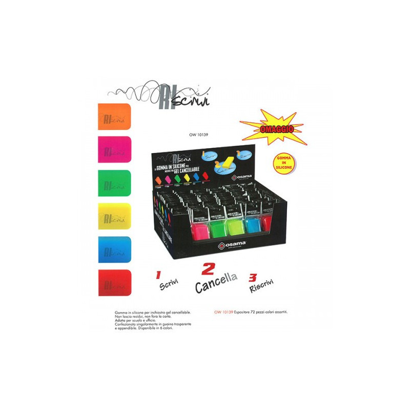 Gomma Riscrivi vari colori