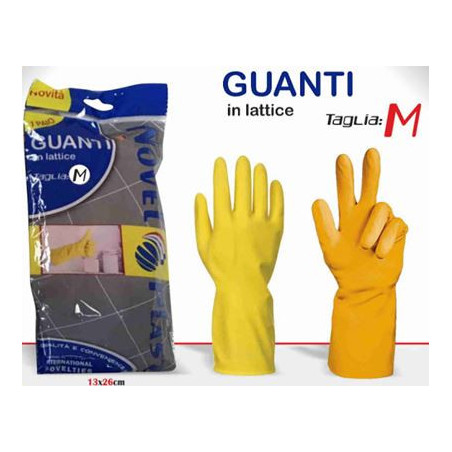 Guanti in lattice XL- gialli