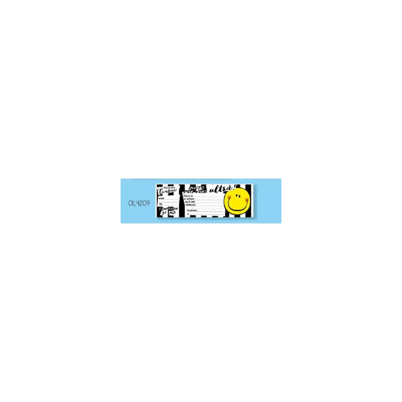 Inviti bianco/nero 15pz