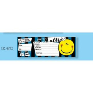 Inviti nero/blu 15pz