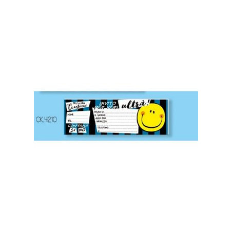 Inviti nero/blu 15pz