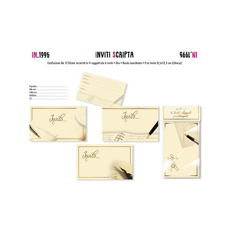 Inviti scripta 12pz