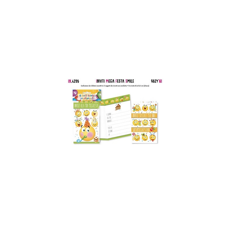 Inviti Smile 6pz