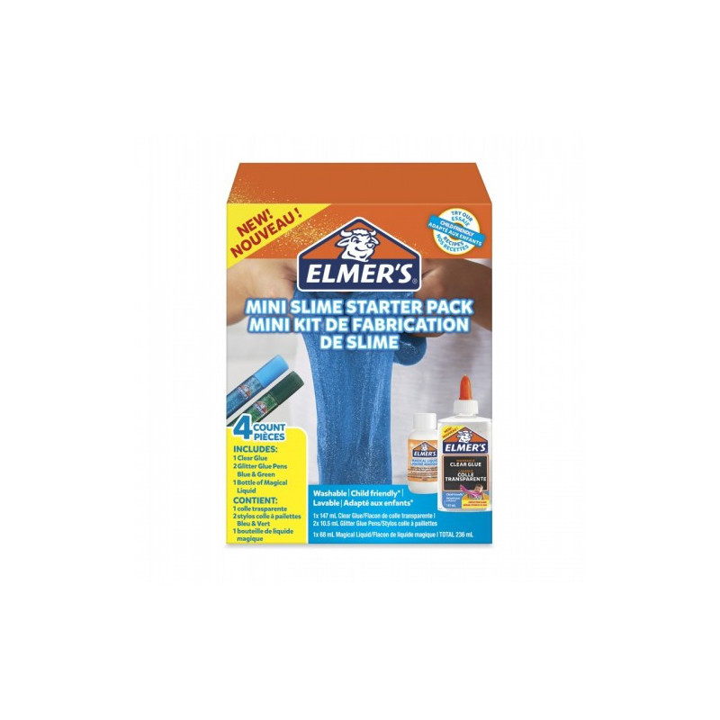 Kit 2pz per Slime Elmer s verde/blu