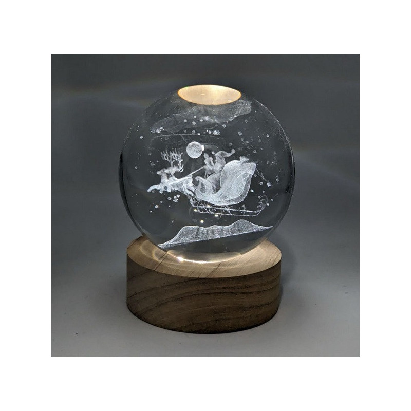 Lampada sfera Babbo Natale su slittad.6