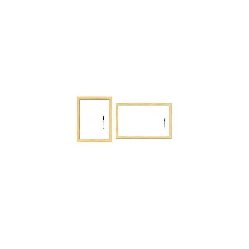 Lavagna bianca 60x40 cornice legno