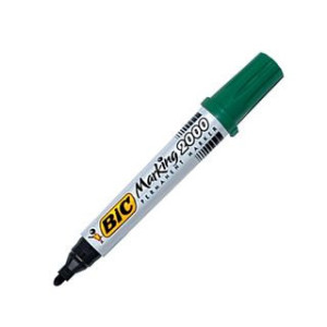 Marker Bic punta tonda verde 2000