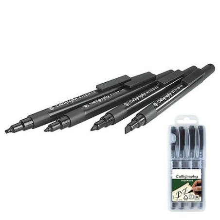 Marker Calligraphy 4 assortite F M B XB