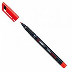 Marker OHP Stabilo F rosso