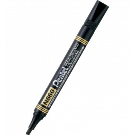 Marker pentel N860 nero punta scalpello