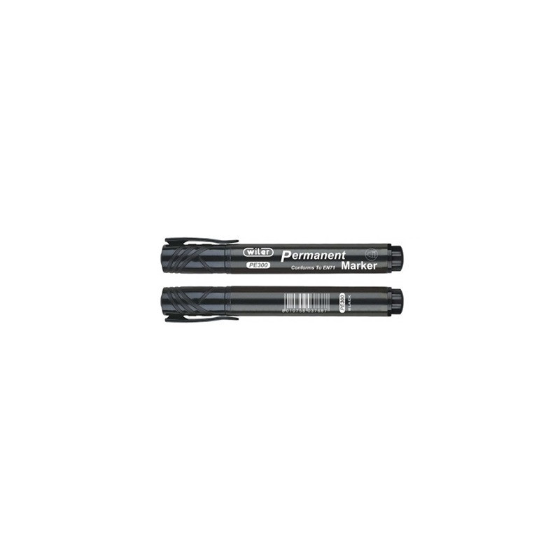 Marker punta tonda standard nero 12pz