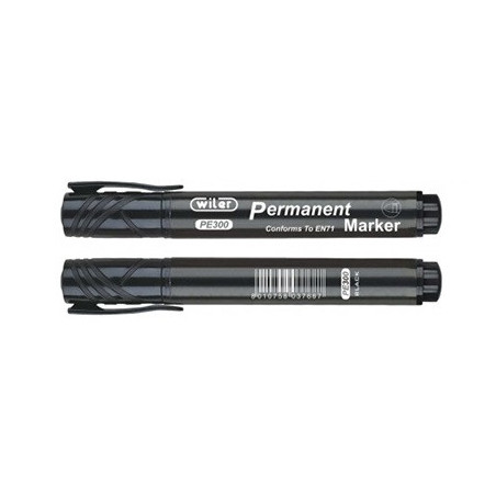 Marker punta tonda standard nero 12pz