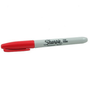 Marker Sharpy Paper mate punta fine tonda rosso