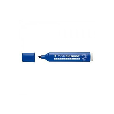 Marker Tratto punta scalpello blu