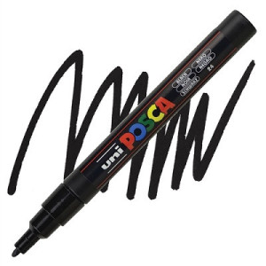Marker Uni Posca PC3M NERO