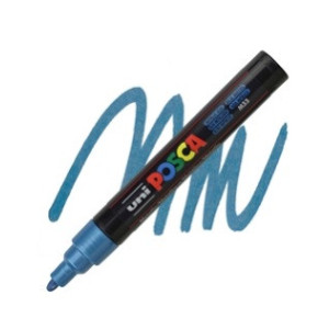 Marker Uni Posca PC5M blu metal