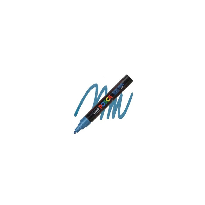 Marker Uni Posca PC5M blu metal
