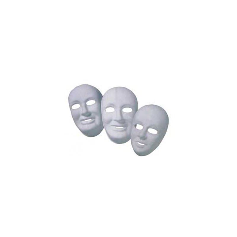 Maschera bianca da decorare