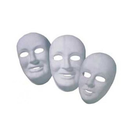 Maschera bianca da decorare