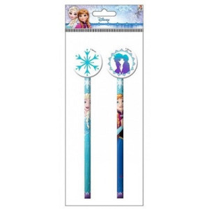 Matita con gomma Frozen 2pz