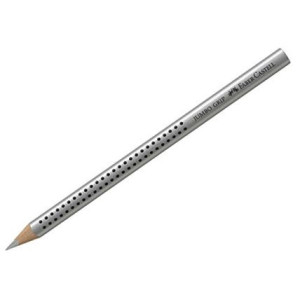Matite Faber triangolari jumbo grip argento
