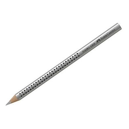 Matite Faber triangolari jumbo grip argento