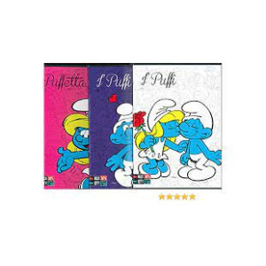 Maxi quaderno  I Puffi rig. A (1 e 2 elem.)