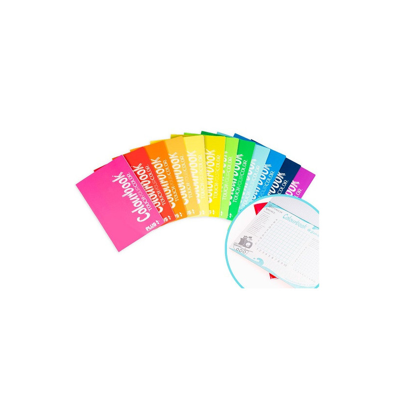 Maxi quaderno Colourbook Plus 100gr - rigo 5mm  96ff