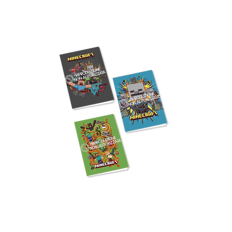 Maxi quaderno Minecraft rig.C