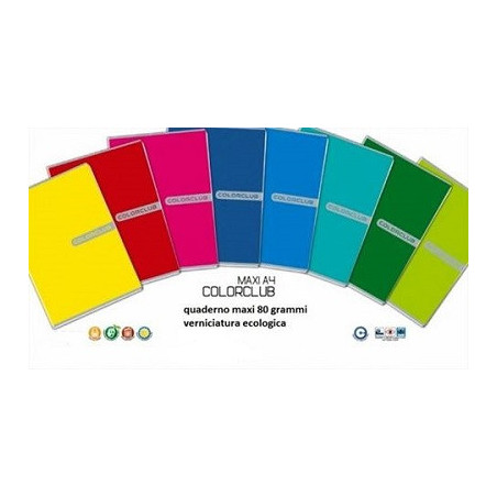 Maxi quaderno monocolore Colorclub 40fg / 80pg - 1RC