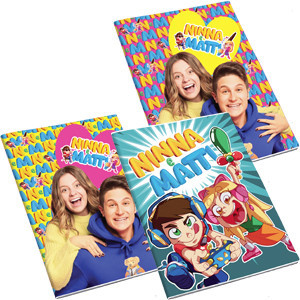 Maxi quaderno NINNA E MATTI rig.C