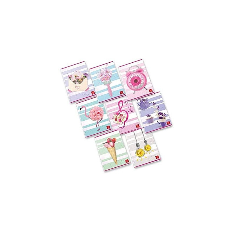 Maxi quaderno Pigna Floral Fancy 48fg / 96pg - rigo Q