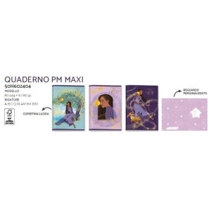 Maxi quaderno Wish rig.B Seven