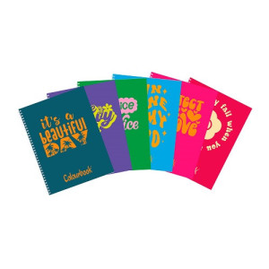 Maxi Spiralato A4 Colourbook Flower 80fg 5mm (list.€5,20)