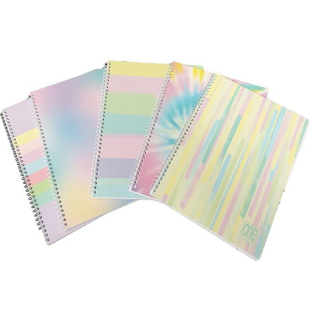 Maxi spiralato A4 One Color 5MM 60fg PASTELPLUS