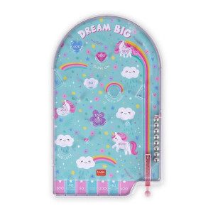 MINI PINBALL Flipper Portatile  unicorno LEGAMI Gioco