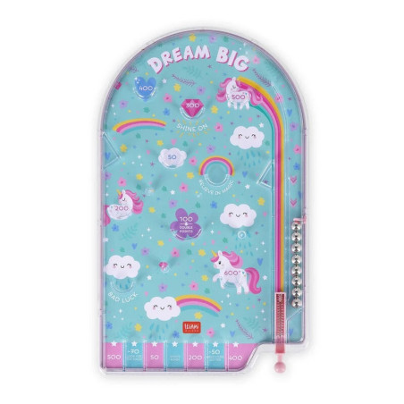 MINI PINBALL Flipper Portatile  unicorno LEGAMI Gioco