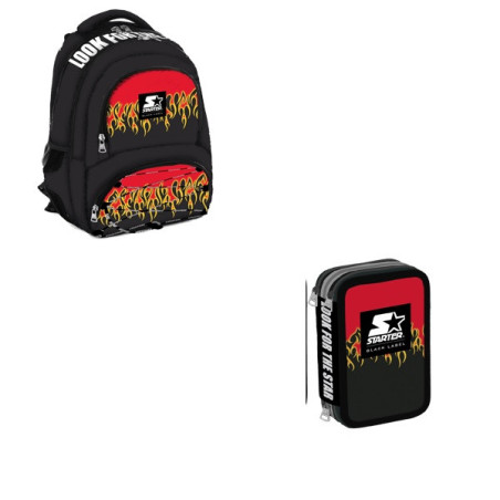 OFFERTA Kit Zaino + astuccio 3 zip Starter Flames
