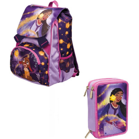 OFFERTA Kit Zaino wish + astuccio 3 zip
